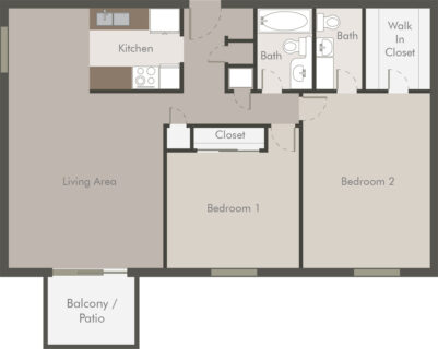 2 Bed / 1½ Bath / 950ft² / *$0 or 1 month's Rent (Call For More Details) / Rent: $999